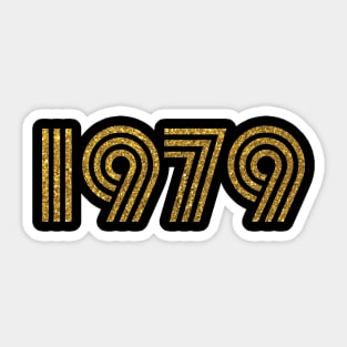 1979 Birth Year Glitter Effect Sticker